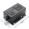 Димер з дисплеєм GT-10000W 10000Вт 220В AC SCR симісторний регулятор напруги потужності в корпусі, фото 10