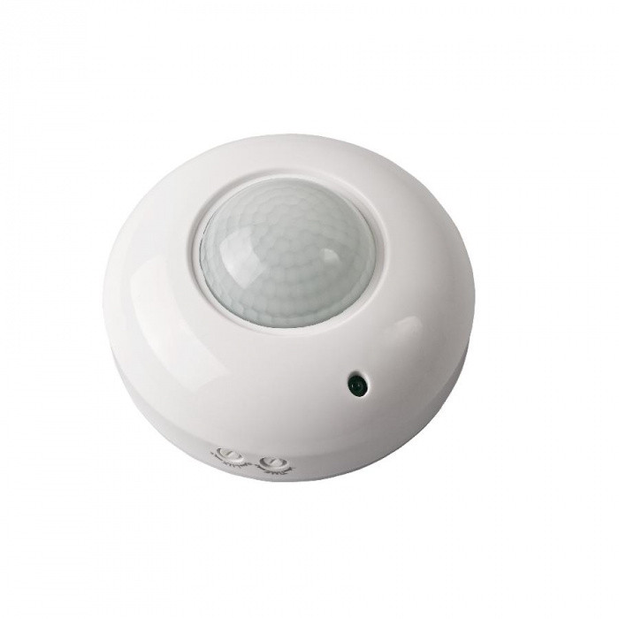 Датчик руху стельовий настінний накладний Lemanso LM6321 360° PIR, 220 В, 1200 Вт, IP20, Білий, фото 1