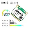 Wi-Fi адаптер Intel AX200 MPE-AX3000H Wi-Fi 6 802.11ax Mini PCI-E тридіапазонний 2.4G/5G/6G Bluetooth 5.2, фото 3