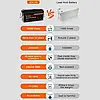 Акумулятор Jsdsolar LiFePo4 24V 100Ah 2560Wh Bluetooth Grade A 6000+ Батарея J24100 24В BMS 8S 25.6V 100A, фото 6