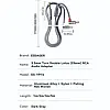 Кабель аудіо Essager 90° Aux Jack 3.5mm to RCA кутовий, стерео 2RCA, Grey, 2м, фото 8