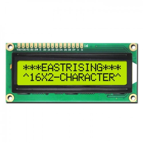 Дисплей LCD 1602 16x2 символьний HD44780, Зелена підсвітка, фото 1