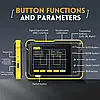 Осцилограф FNIRSI DSO152 200кГц, вибірка 2.5МВ/с, акумулятор 1000мА·год, дисплей 2.8", фото 8