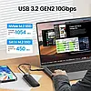 Зовнішня кишеня ORICO M.2 NVME SSD для жорсткого диска перехідник адаптер PWM2-G2 USB 3.2 Type-C 10Gbps, Black, фото 3