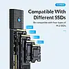 Зовнішня кишеня ORICO M.2 NVME SSD для жорсткого диска перехідник адаптер PWM2-G2 USB 3.2 Type-C 10Gbps, Black, фото 5