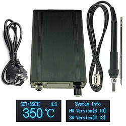 Паяльна станція KSGER T12 STM32 V3.1S OLED 1.3" 128х64, ручка 907H, 100-240В, 120Вт