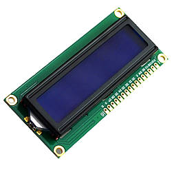 Дисплей LCD 1602 16x2 символьний HD44780, Синя підсвітка