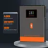 Гібридний сонячний інвертор PowMr 4200W POW-HVM4.2M-24V-N 4.2kW, 24В DC - 230В AC, 120A MPPT, On-Grid, UPS, фото 2