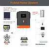 Гібридний сонячний інвертор PowMr 6200W POW-HVM6.2M-48V-N 6.2kW, 48В DC - 230В AC, 120A MPPT, On-Grid, UPS, фото 9