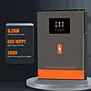 Гібридний сонячний інвертор PowMr 6200W POW-HVM6.2M-48V-N 6.2kW, 48В DC - 230В AC, 120A MPPT, On-Grid, UPS, фото 2