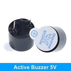Зумер активний buzzer active 5V 2300Hz 5В 2300Гц спікер 12х9.5мм
