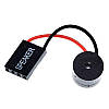 Зумер пасивний ПК buzzer passive PC Mini Plug Speaker 47R 2KHz 3-12V 47Ом 2кГц 3-12В спікер 12х8.5мм, фото 2