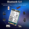 Wi-Fi адаптер Intel BE200 Wi-Fi 7 802.11be M.2 тридіапазонний 2.4G/5G/6G 8774Mbps Bluetooth 5.4 (BE200NGW), фото 3