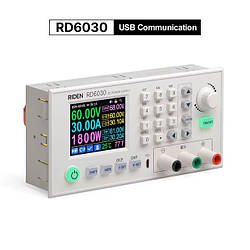 Лабораторний блок живлення RIDEN RD6030 0-60В 0-30A 1800Вт USB знижувальний перетворювач