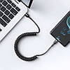 Кабель пружинний телескопічний USB Type-C to Type-C 66W 20V 5A, QC4.0+PD2.0, 1м, фото 8