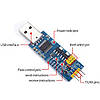 Конвертер FT232RL FTDI USB - TTL 1.8V 3.3V 5V UART RS232 FT232 USB, фото 8