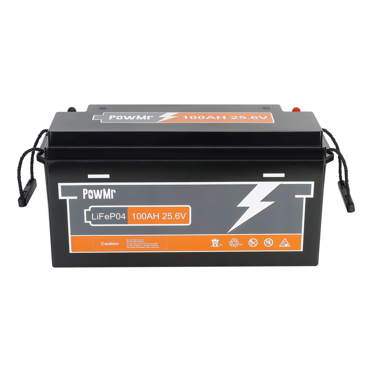 Акумулятор PowMr LiFePo4 24V 100Ah 2560 Wh Grade A 6000+ Батарея POW-100AH-25.6V 24В BMS 8S 25.6V 100A, фото 1