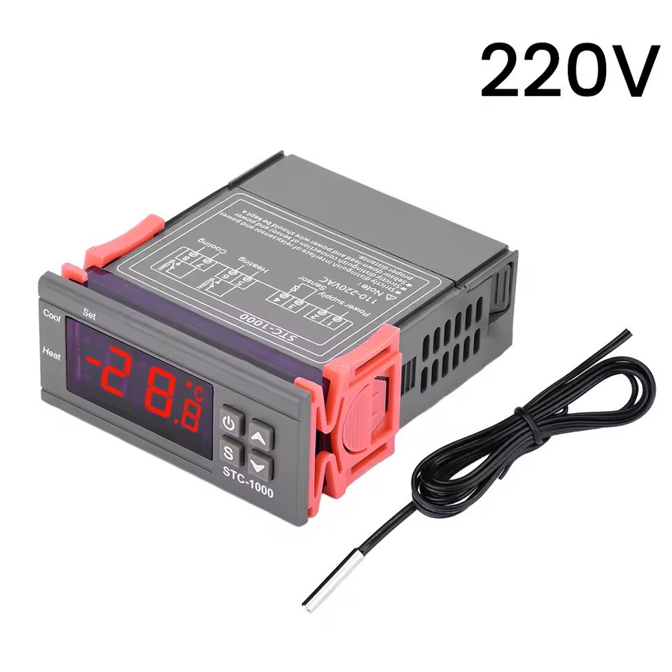 Терморегулятор STC-1000 220В 10А два реле -50~+99°C (точність 0.1°C) регулятор температури термостат датчик, фото 1