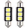 LED 5050 C5W, C10W, CANBUS, 36 мм, Лампа в автомобіль, 3SMD, Біла, фото 4