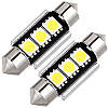 LED 5050 C5W, C10W, CANBUS, 36 мм, Лампа в автомобіль, 3SMD, Біла, фото 5