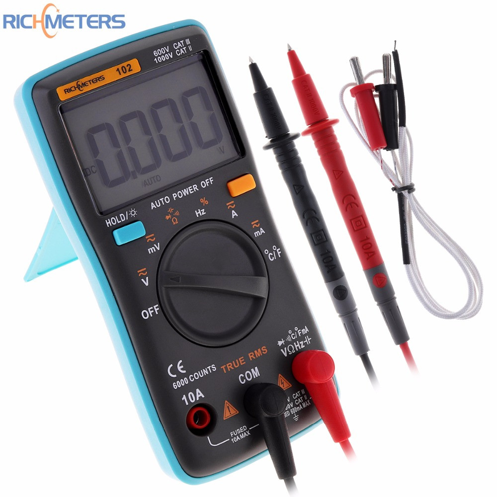 Мультиметр автомат Richmeters RM102, True RMS, 6000 відрахунків, фото 1