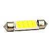 LED COB C5W, C10W, 39 мм, Лампа в автомобіль, Біла, фото 2