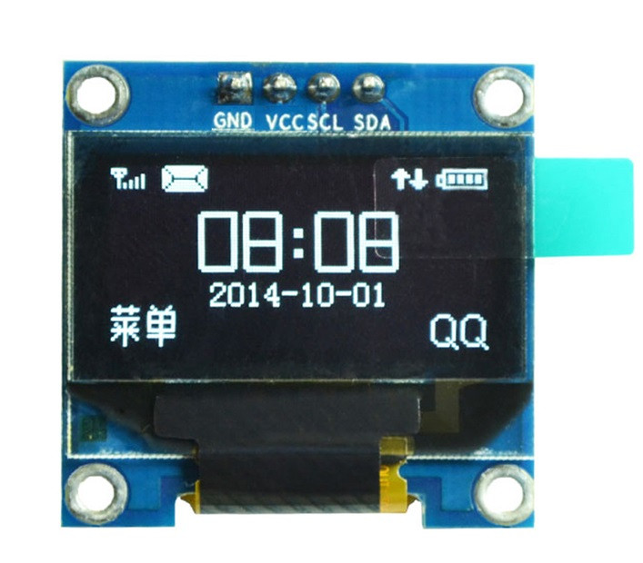 Дисплей OLED 0.96" 128х64 модуль SSD1306 I2C, Білий, фото 1